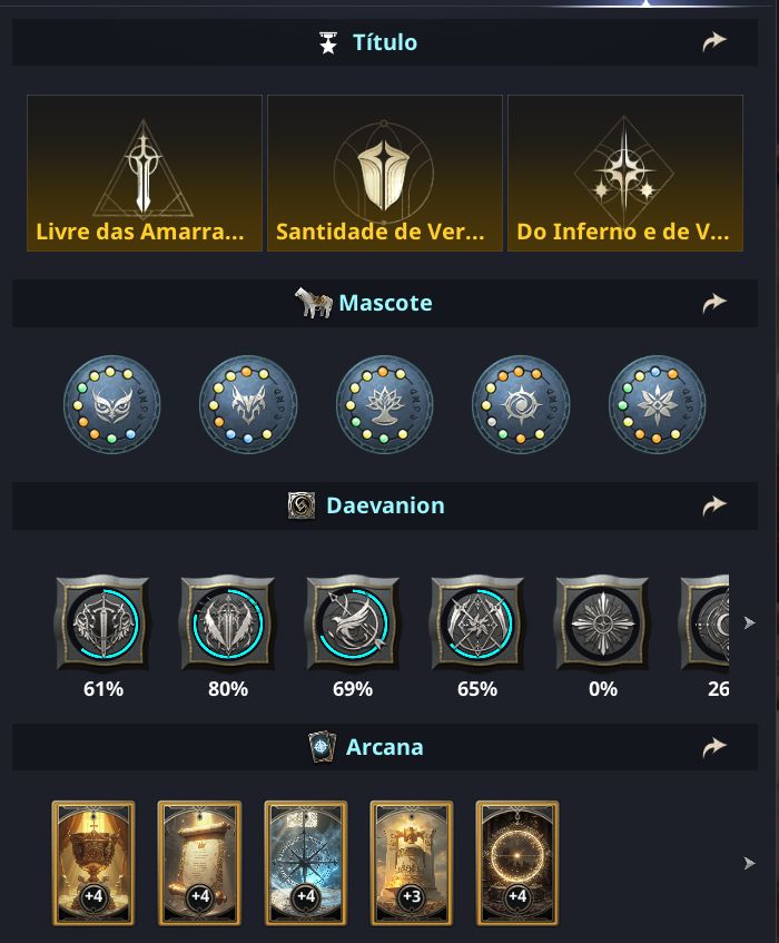 Conta Aion 2, Archer 2745GS Elyseano, Servidor Ariel