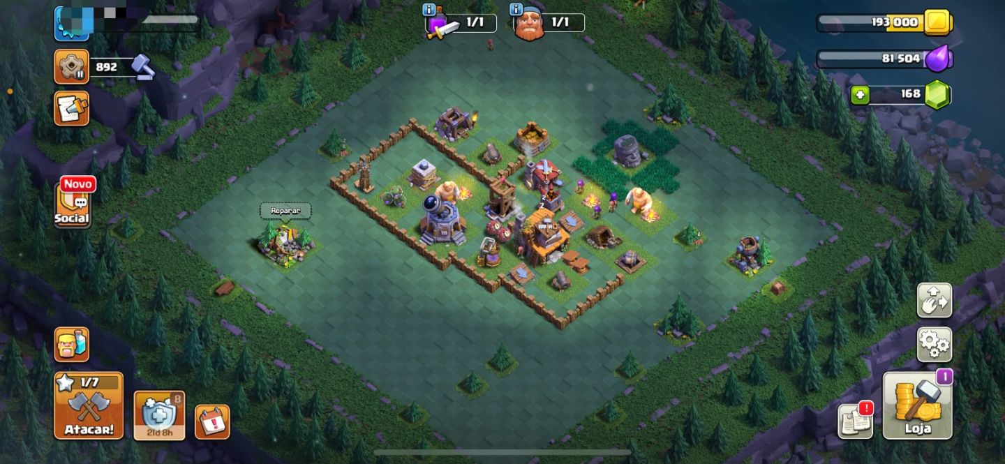 Conta Clash of Clans CV9 | Depósitos Cheios