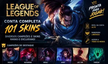 CONTA DE LEAGUE OF LEGENDS À VENDA !!!!