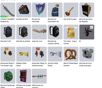 Conta Roblox Exclusiva (COM LIMITEDS) MUITOS ITENS OG