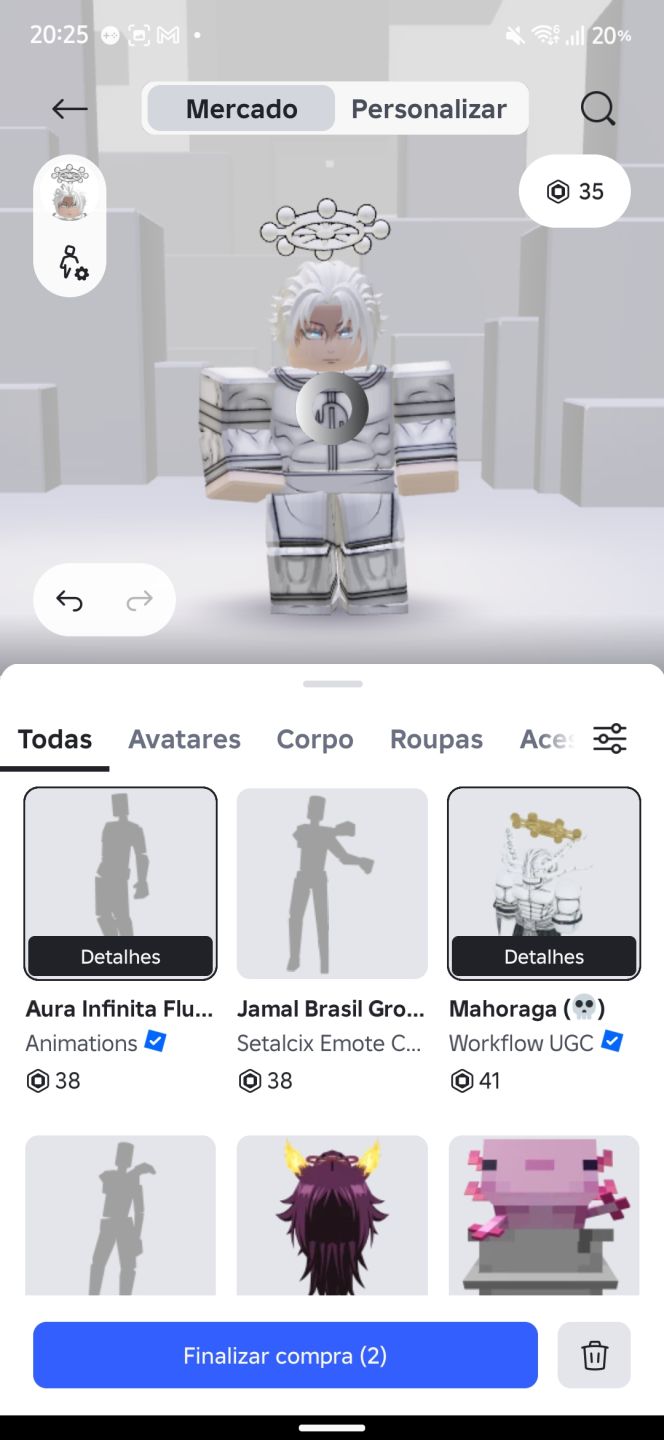 Conta Blox Fruits, AV, Blue lock e muitas outras