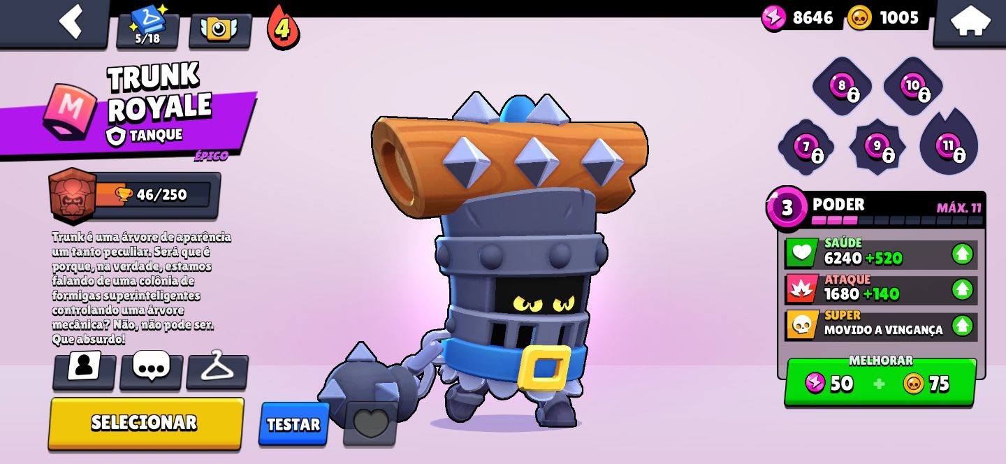 CONTA BRAWL STARS ANTIGA 17K TROFÉUS | 52 BRAWLERS| 150+ SKINS | ACESSO COMPLETO