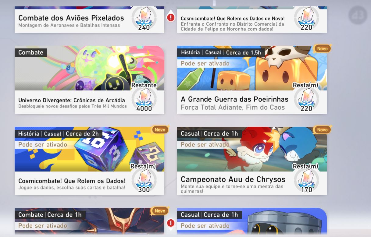 Conta Honkai Star Rail Euforia Team lv 36 todos eventos on user e niver livres