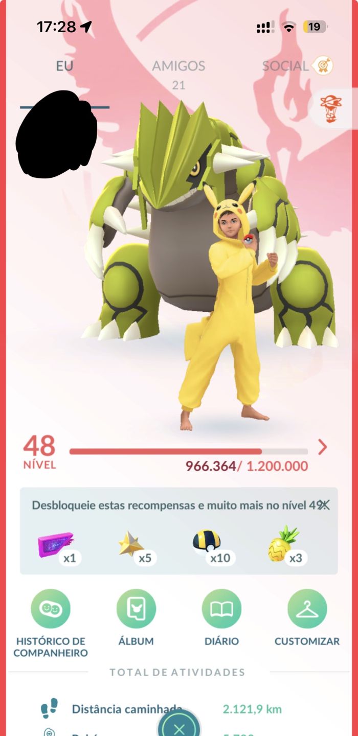 CONTA POKÉMON GO LEVEL 48