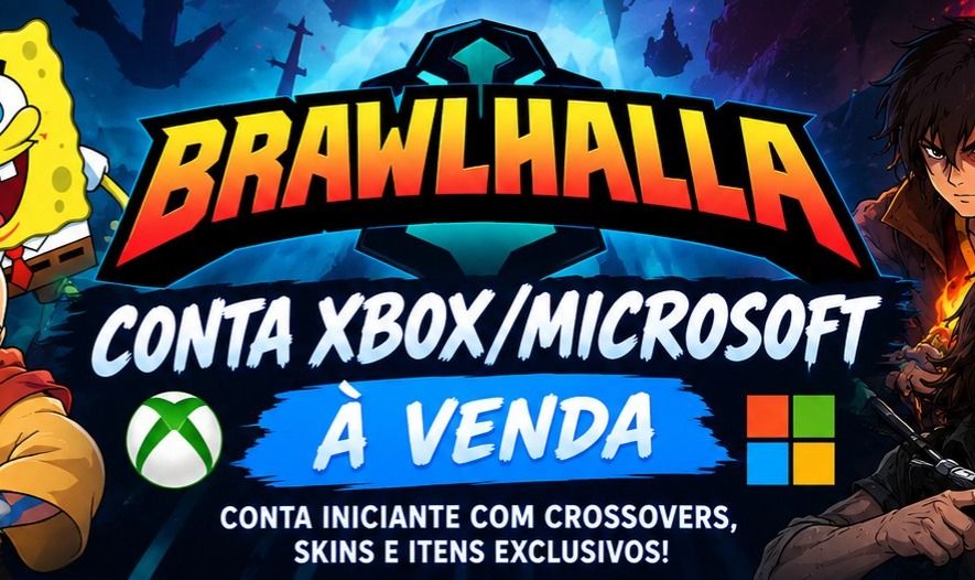 Conta de Brawlhalla Xbox/Microsoft | 4 Crossovers + Skins, Emotes e Itens