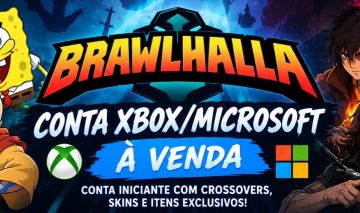 Conta de Brawlhalla Xbox/Microsoft | 4 Crossovers + Skins, Emotes e Itens