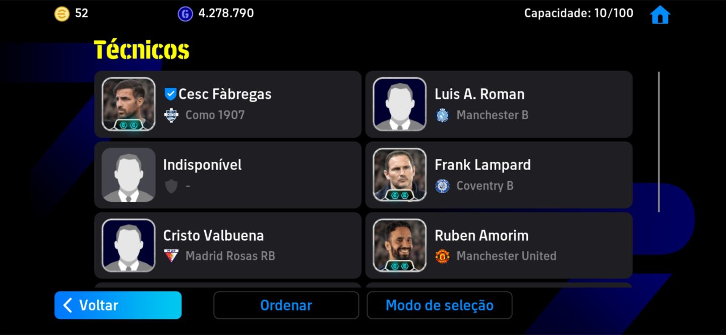 CONTA eFootball MOBILE À VENDA Força coletiva: 3214 [preço negociáve]