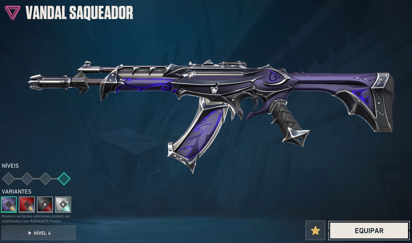 Conta Valorant - Nível 96 - Pico Platina - Diversas Skins Premium
