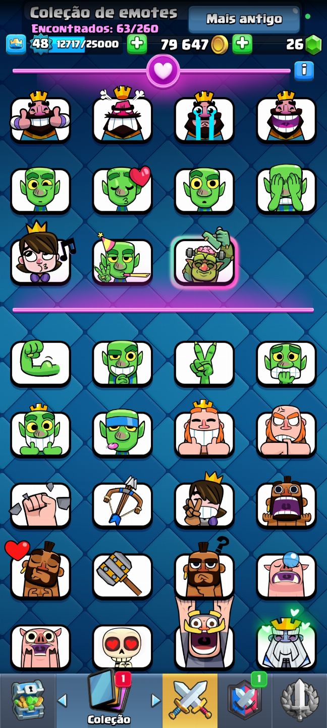 Conta de clash Royale gemada no preço/ com vários itens raros