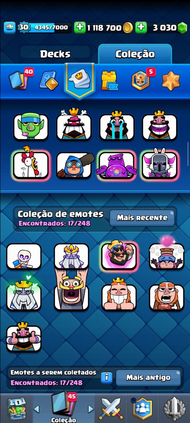 CONTA CLASH ROYALE CLASH OF CLANS E BRAWL STAR!!
