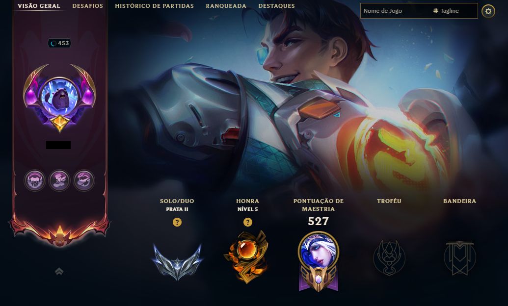 Conta LoL BR Completa | 276 Skins | Todos os Campeões | Nível 453