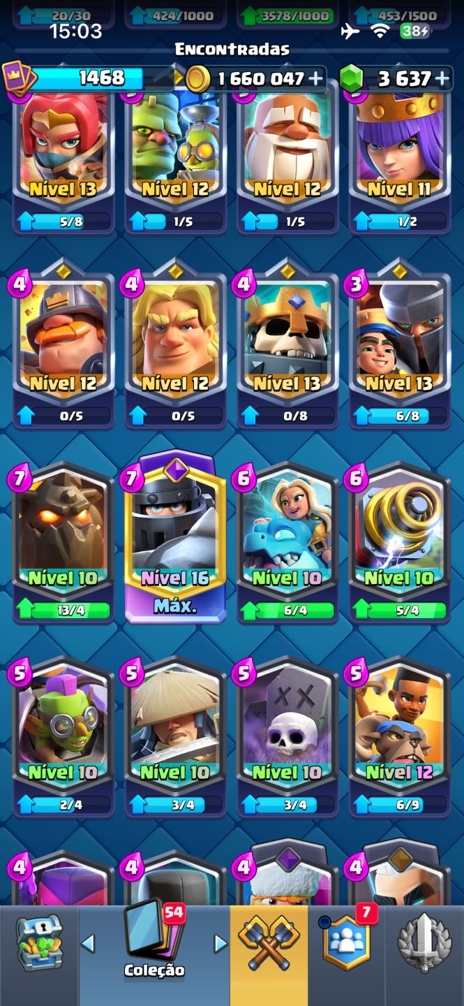 Conta de clash royale, 5 anos, arena 28, todas as cartas e algumas e evoluções.