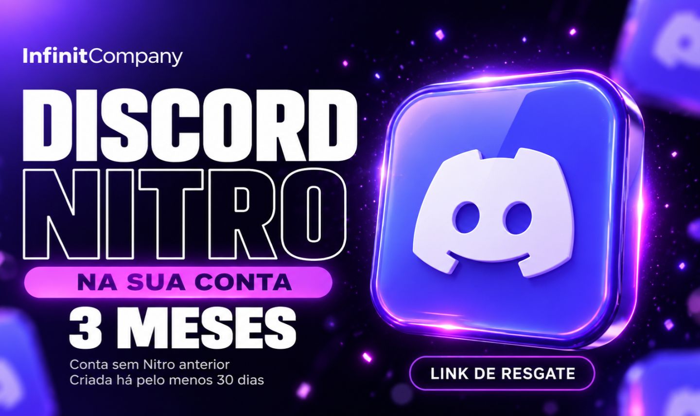 Discord Nitro 3 Meses | Ative na Sua Conta