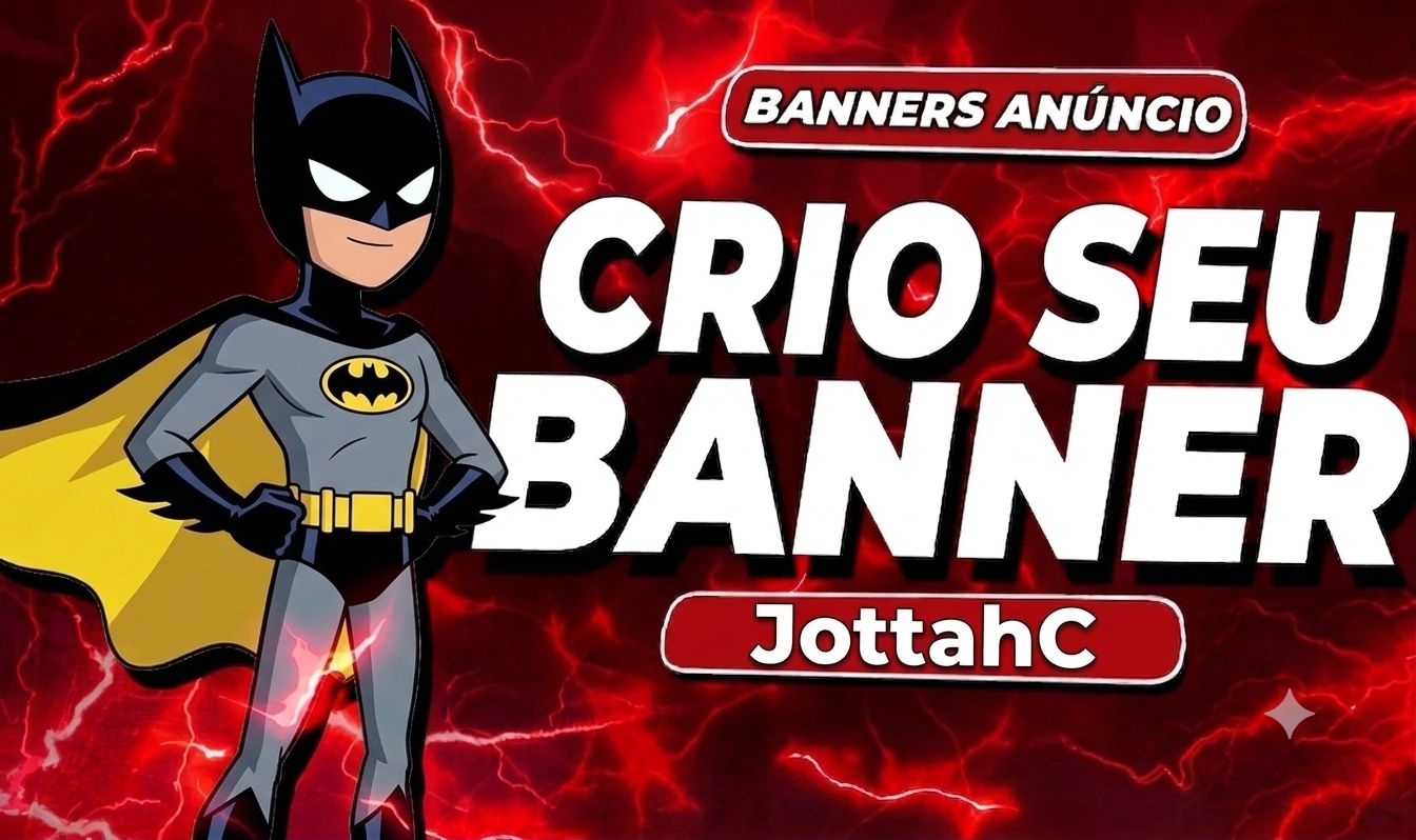 [PROMOÇÃO] Crio seu Banner Personalizado | Entrega Rápida e Preço Justo!