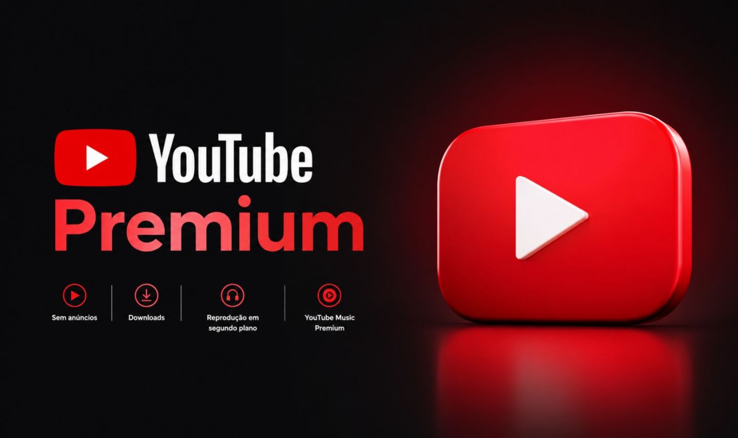 YOUTUBE PREMIUM COM 30 DIAS DE GARANTIAS BARATO NO PREÇINHO