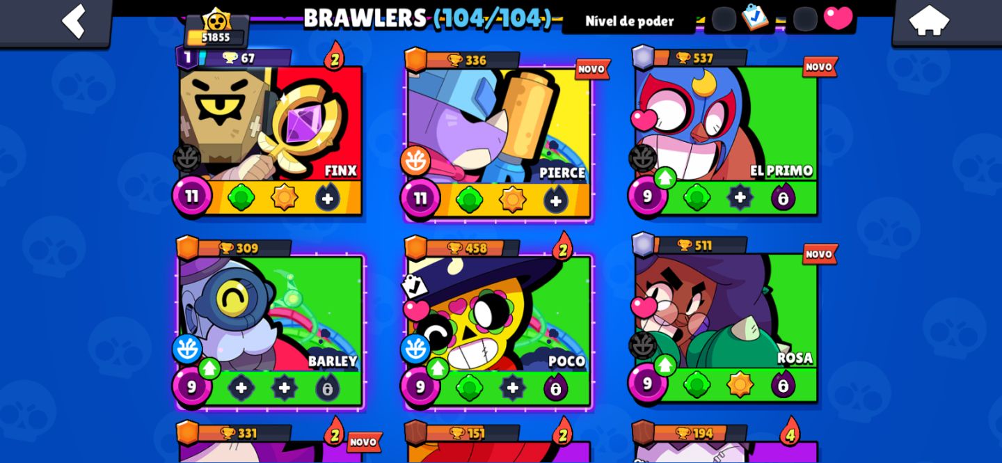 CONTA DE BRAWL STARS, 4 MESTRE VÁRIAS HYPER, SKINS RARAS, TODOS OS BRAWLER +9 pd
