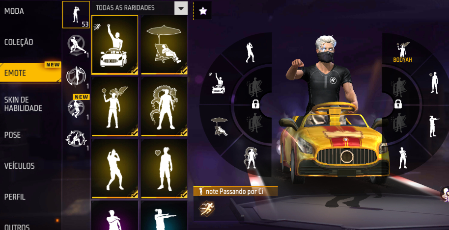 CONTA FREE FIRE 300 PEITAS + PASSE DE BRINDE