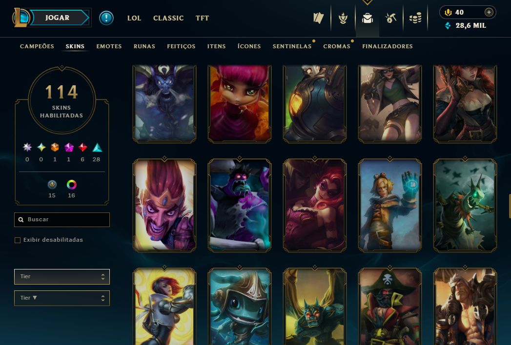 CONTA UNRANKED - 114 SKIN - FULL CHAMP + PREÇO BAIXISSIMO! - 100% SEGURA!