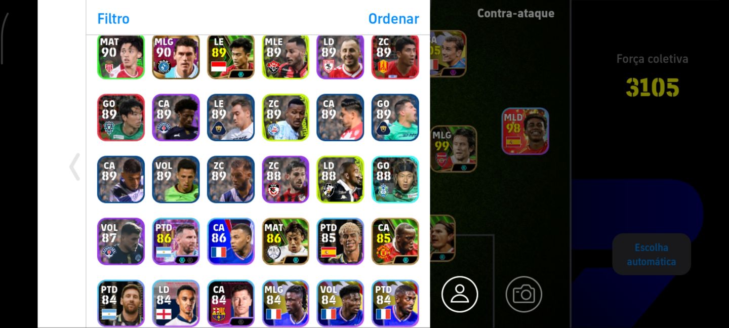 Conta Efootball Mobile 26 | Força 3105 | Epicos, Showtimes e Bigtime