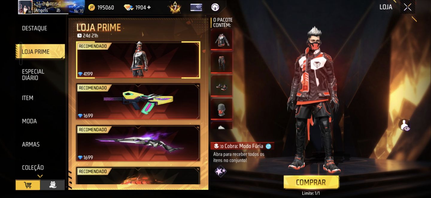Loja do LN loja prime no free fire
