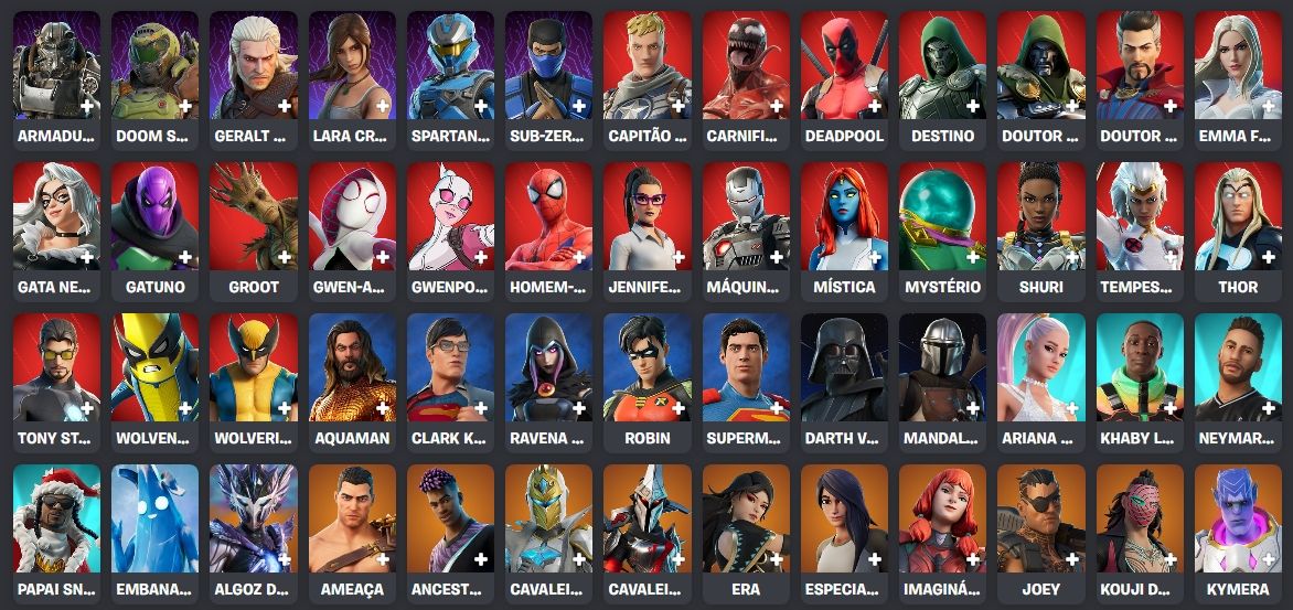 Conta Fortnite +240 Skins| Midas OG + Point Patroller, Marvel C2S4 + 200 Emotes