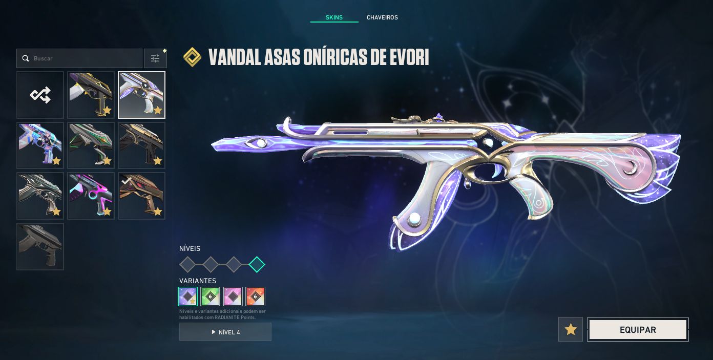 CONTA VALORANT COM PHANTOM CHAMPIONS 2024