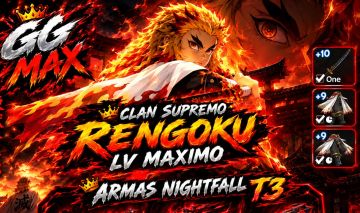 Conta Rengoku(supreme) Flame Lv Max Arma e Armaduras T3 +10 5m gold