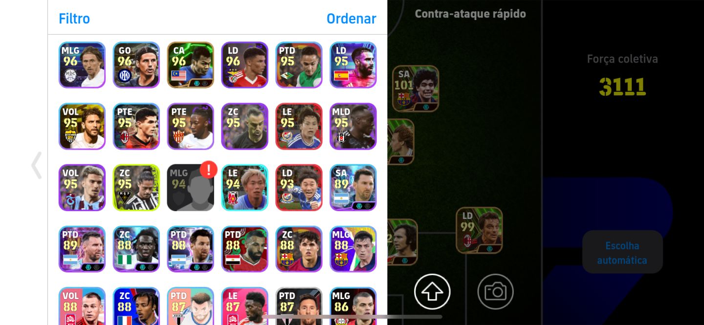 2 contas efootball full cartas na compra das duas leve outra de brinde