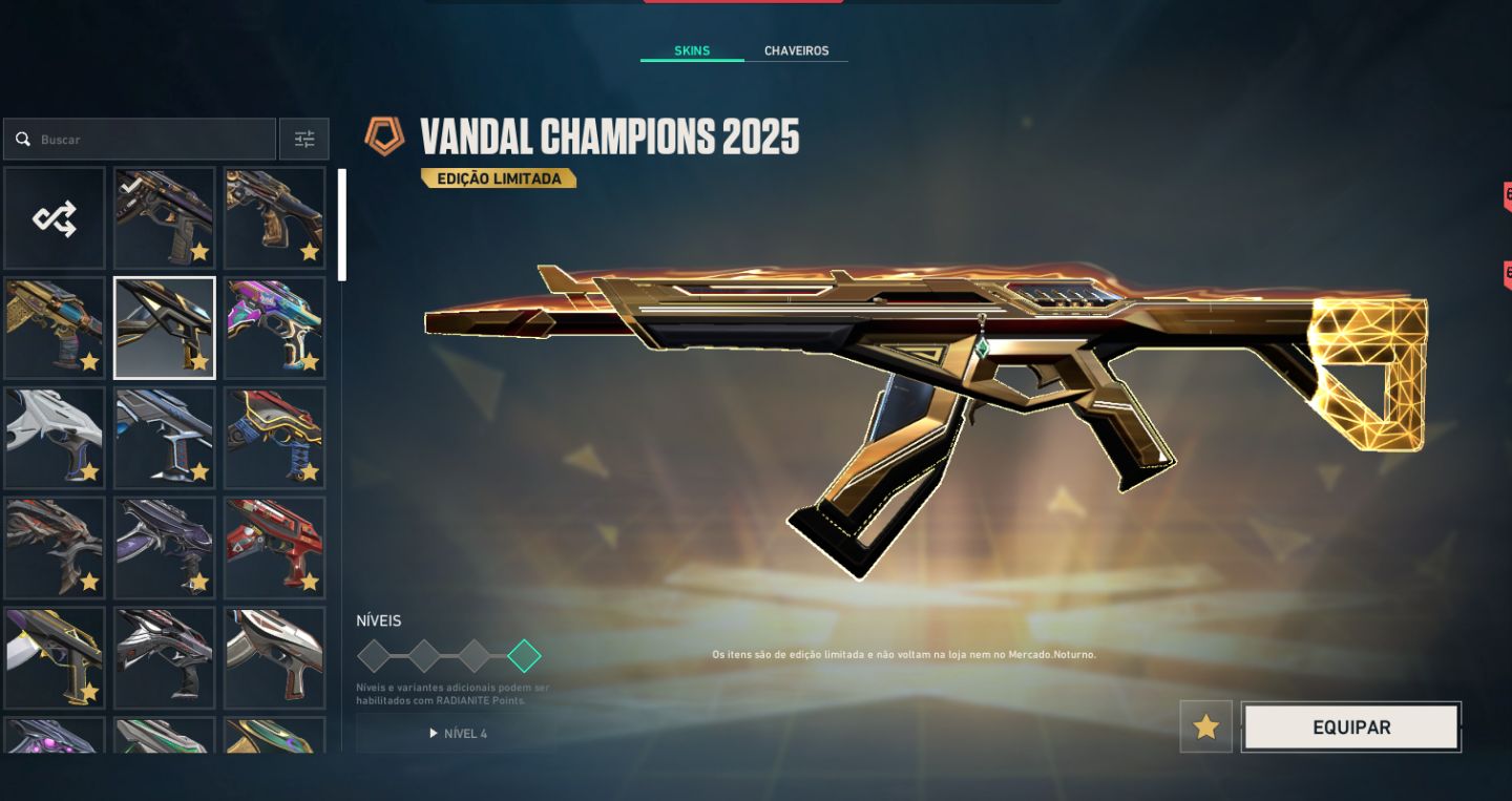 Conta de valorant com muita skin!4k350 gastos nela