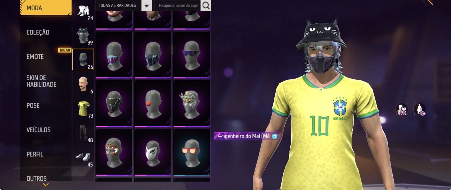 Conta Freefire (Passe do Sonho lapidado e muito mais)