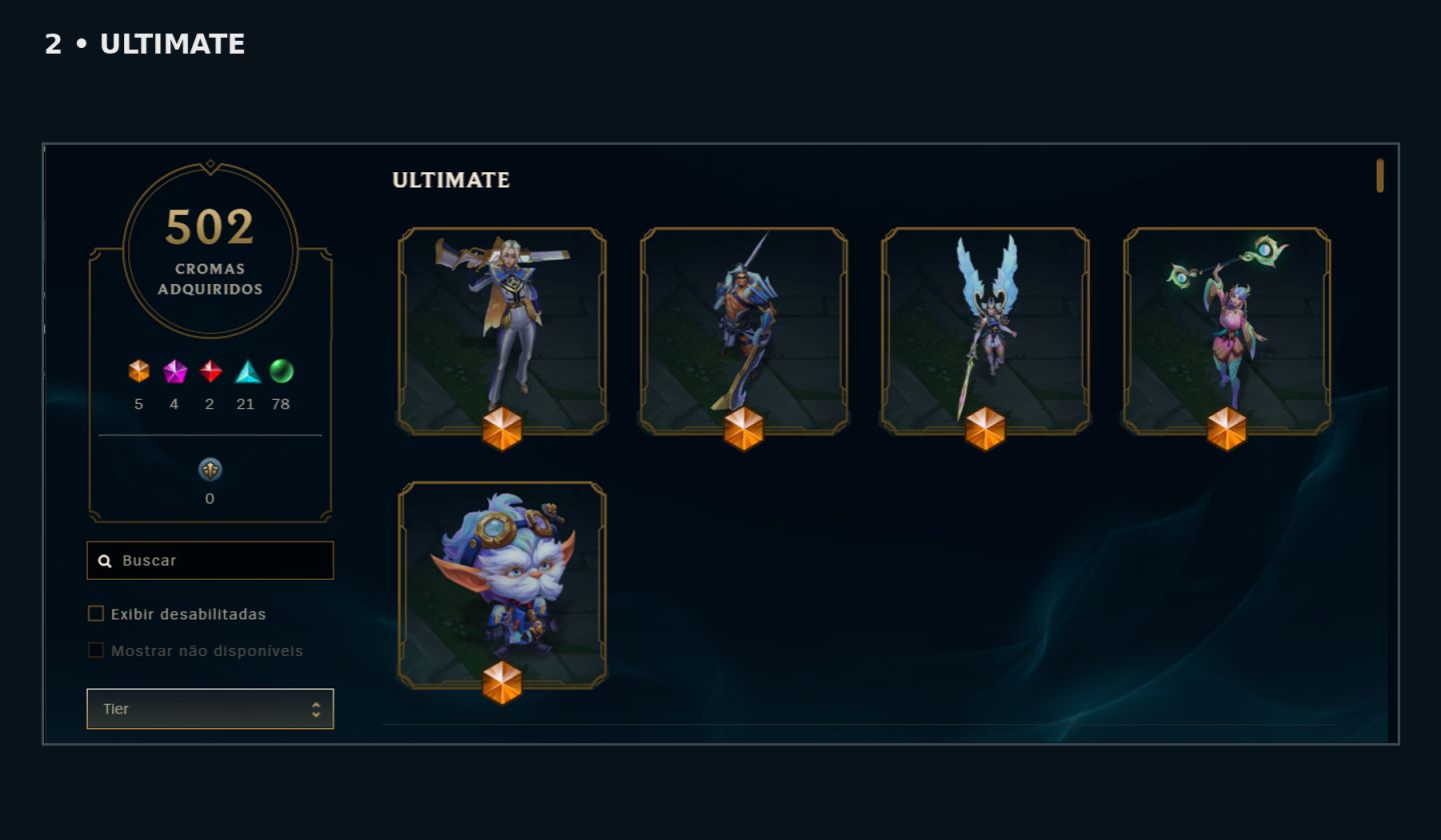 CONTA LOL 815 SKINS + VALORANT COM SKINS