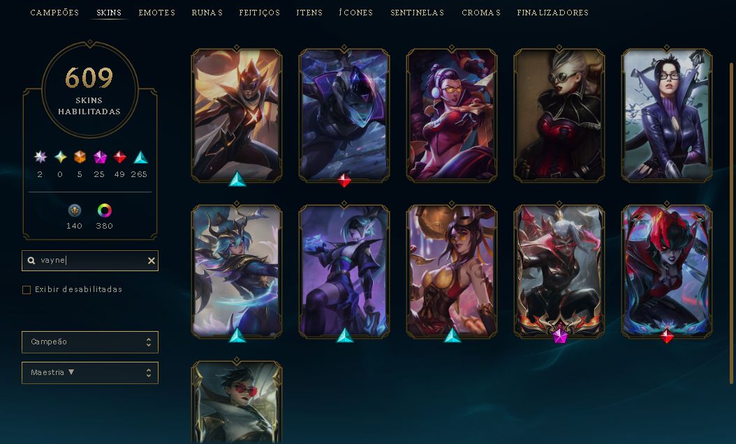 CONTA LEAGUE OF LEGENDS 2015