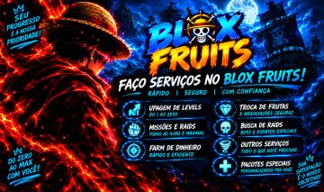 Blox Fruits Serviços de Level, Missões, Bosses