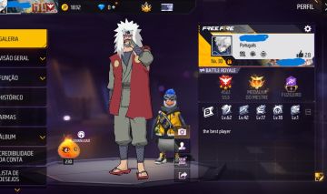 CONTA FREE FIRE MESTRE 3 ESTRELAS MODO RANK COM SKIN JIRAYA