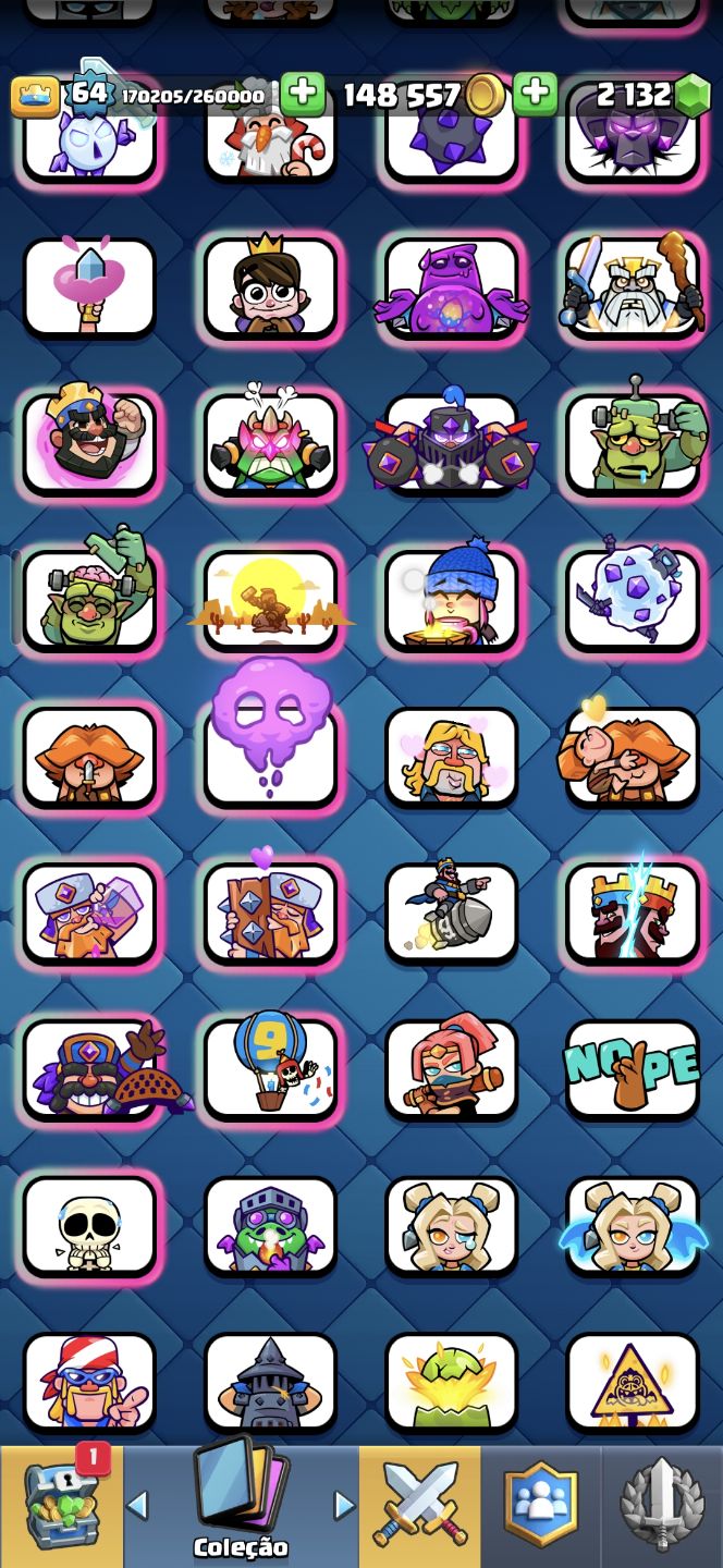 CLASH ROYALE CONTA MUITO RARA!!