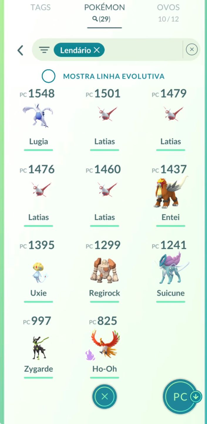Conta lvl 45, 34 brilhantes, 662 Pokémons pegos, conta de 2016.
