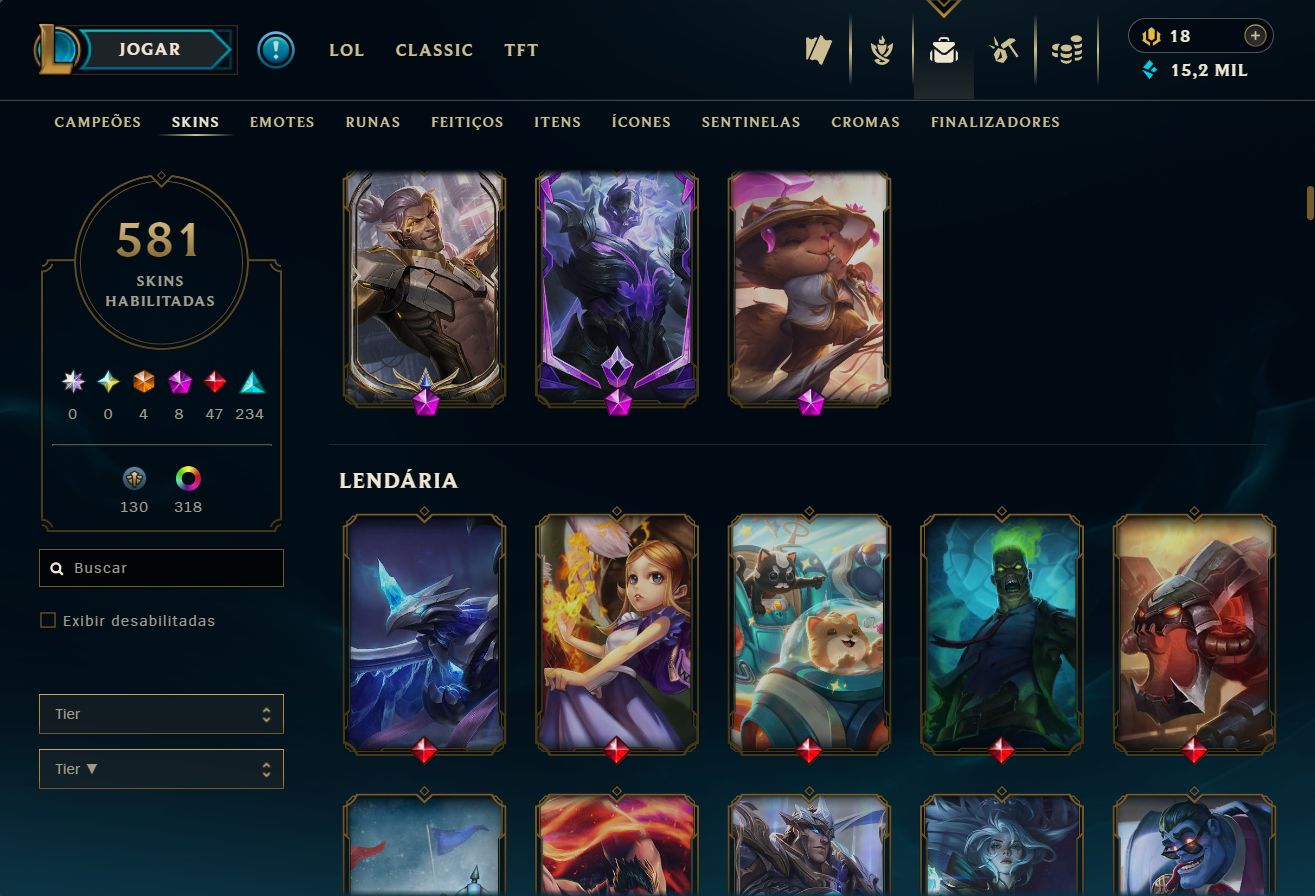 Lvl 577 | 581 Skins | Bordas, Icones de 2013, e Muito Mais...
