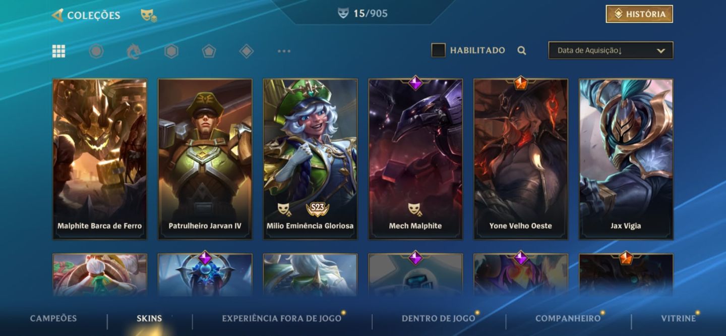 Conta de wild rift com Yone Velho Oeste Edição de Prestigio e outras skins