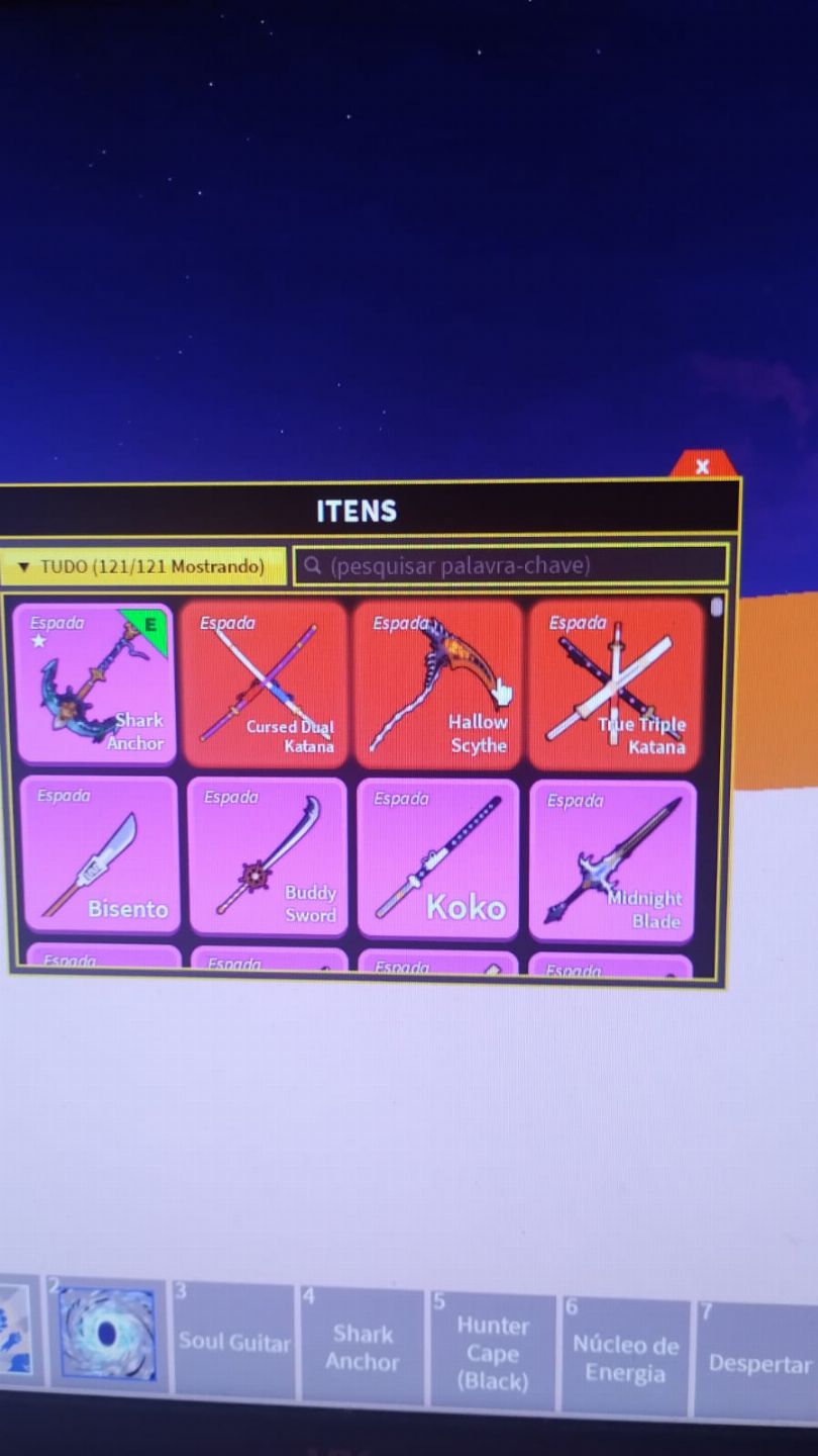 CONTA BLOX FRUITS CDK+CYBORG V4+SOUL GUITAR+4 FRUTAS LENDÁRIAS, 5M BOUNTY