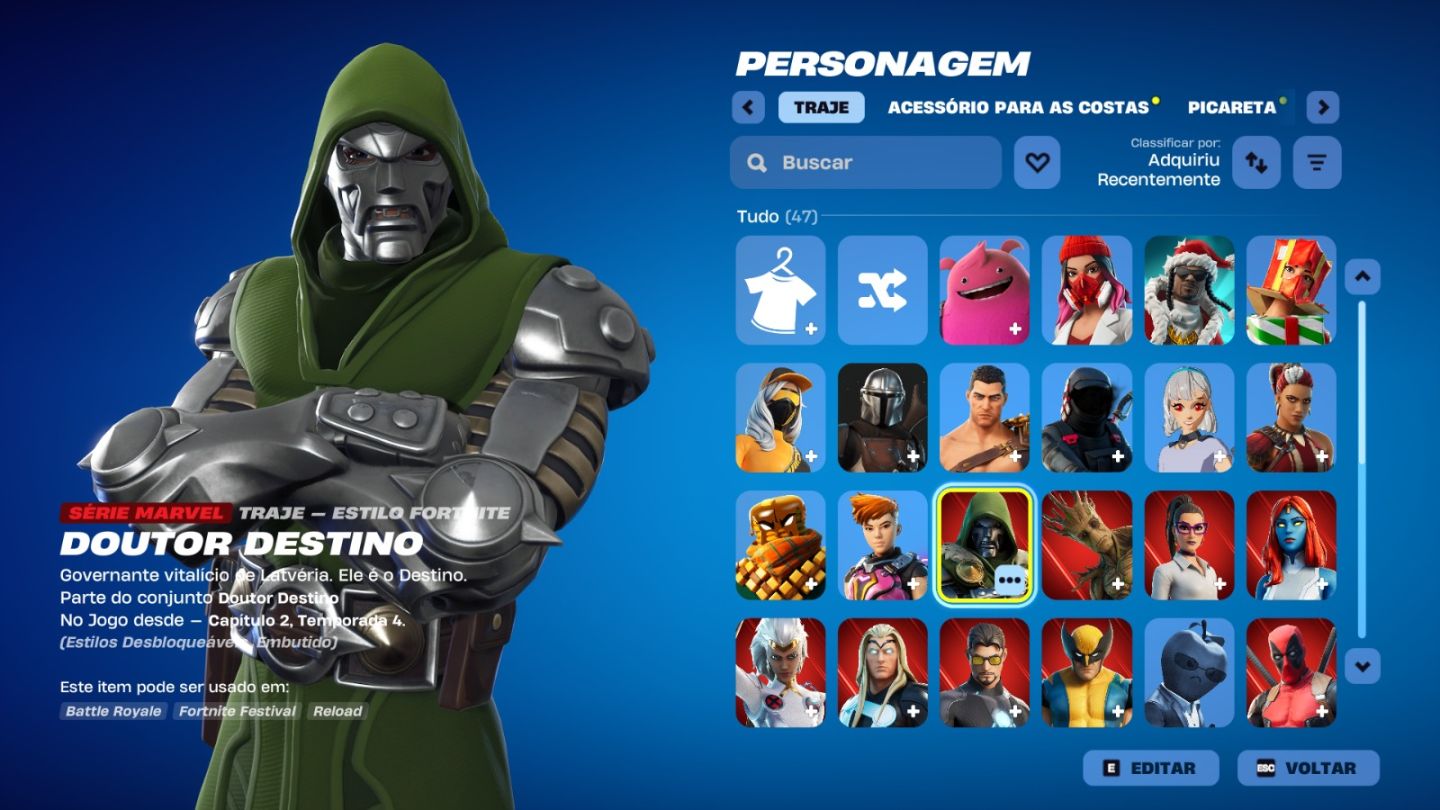 CONTA DE FORTNITE COM 45 SKINS | Deadpool | PROMOÇÃO!