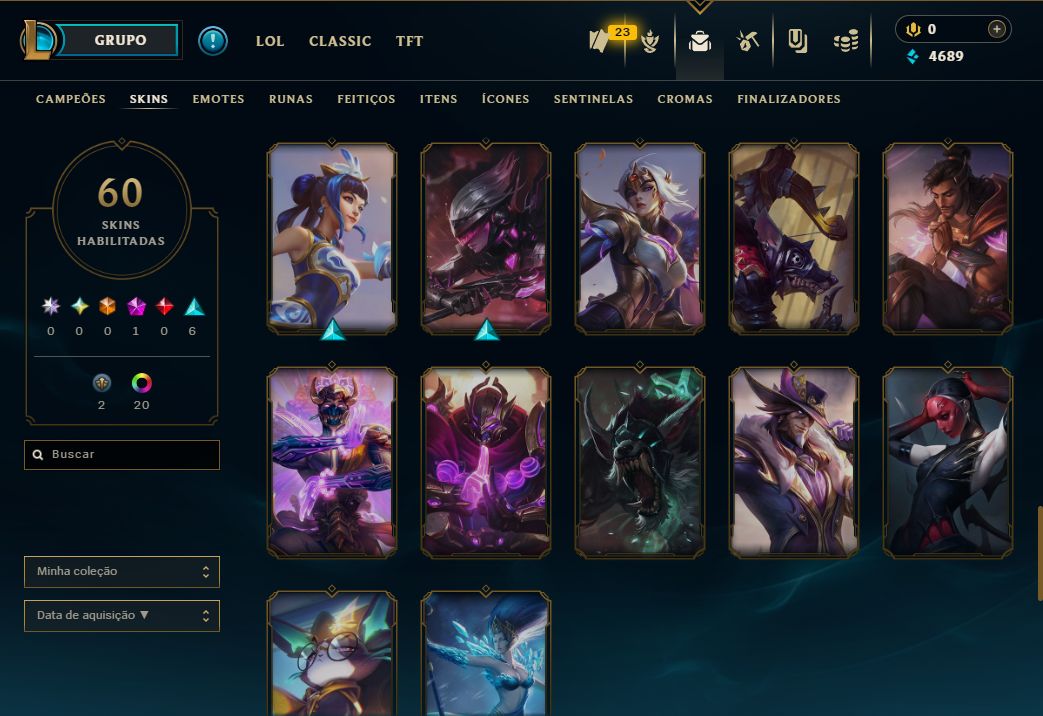 Conta LoL Diamante 4