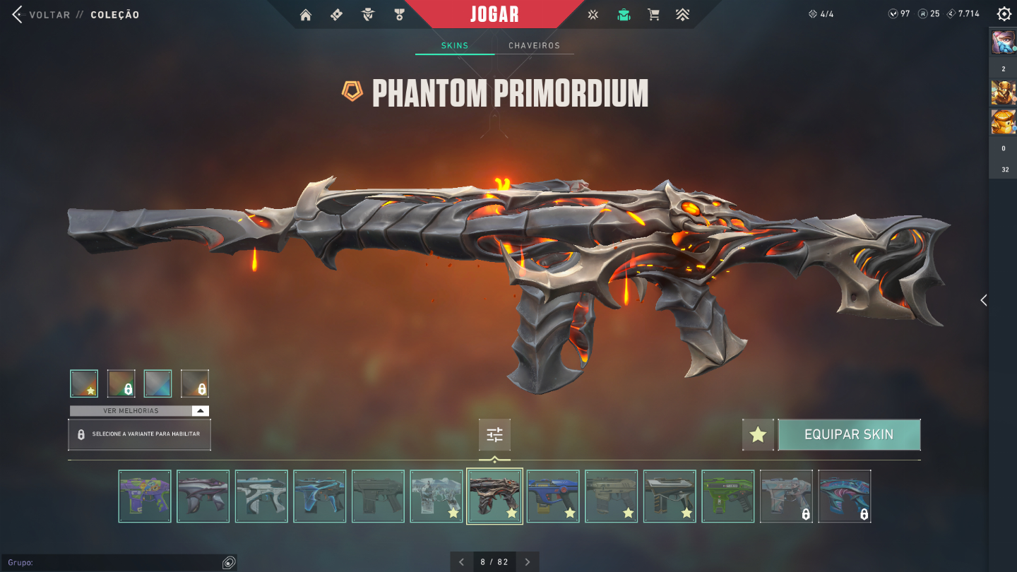 Conta de Valorant R$3400 gastos. +de 13 skins de vandal e phantom.