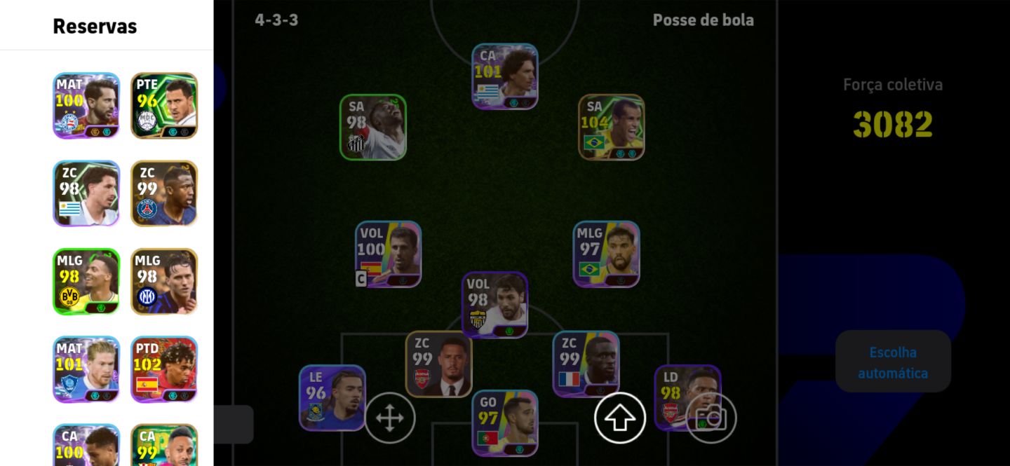 Conta de efootball com jogadores pagos/raros