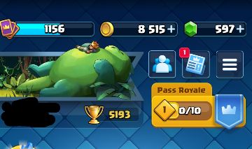 Conta Clash royale - Arena 15 / 5k troféus