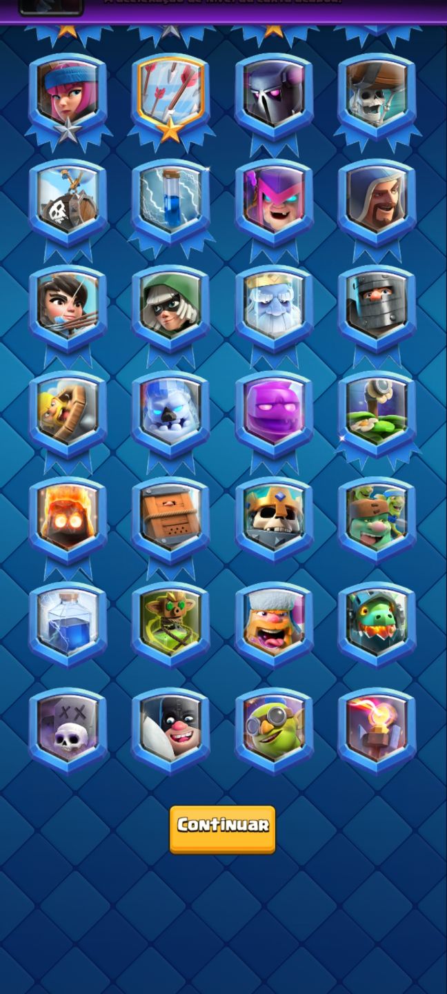 Conta Clash Royale troféus 9.000 + 5.215 gemas + evoluções raras