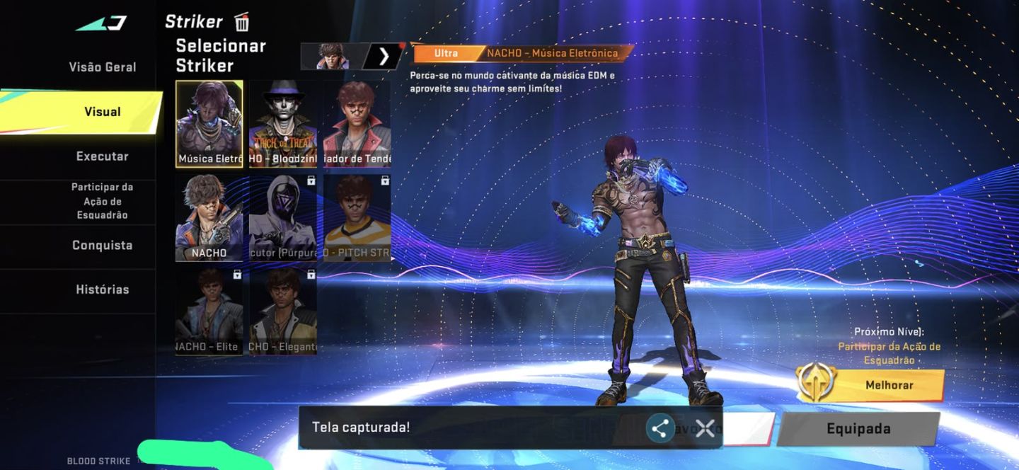 Conta de blood Strike com 3 Skins de facas