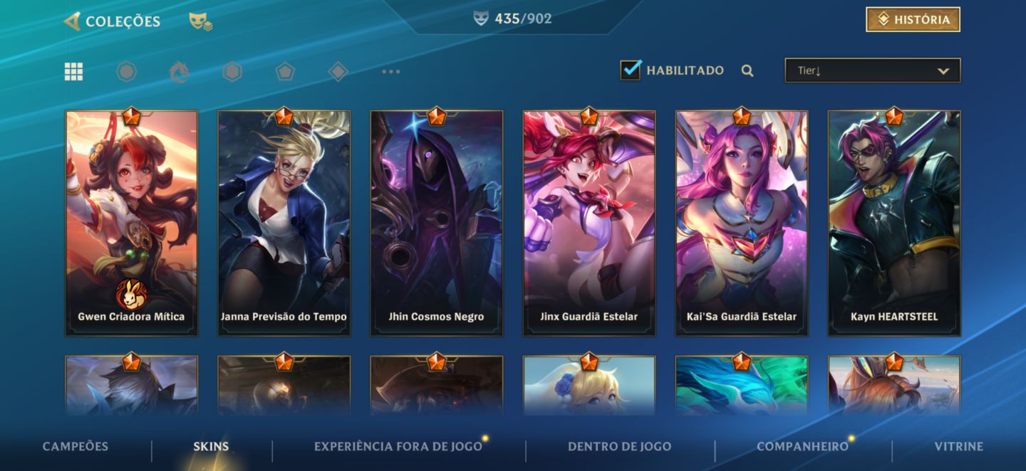 NV338 | mais de 430 SKINS| 77K COLEÇÃO| 2X MONARCA e 4X CHALLENGER