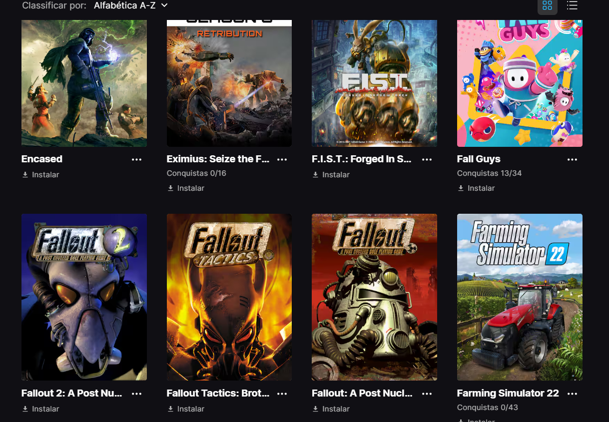 Conta Epic Games 20+ jogos