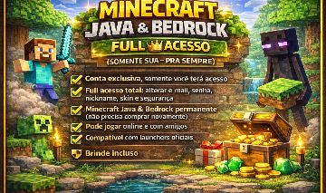 Minecraft JAVA & BEDROCK - FULL ACESSO - Minecraft - Contas - GGMAX