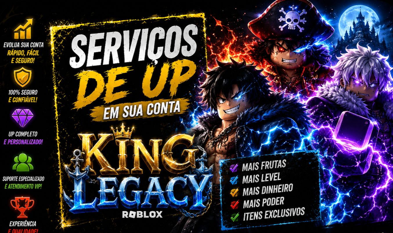 SERVIÇO DE UP EM SUA CONTA KING LEGACY | ROBLOX